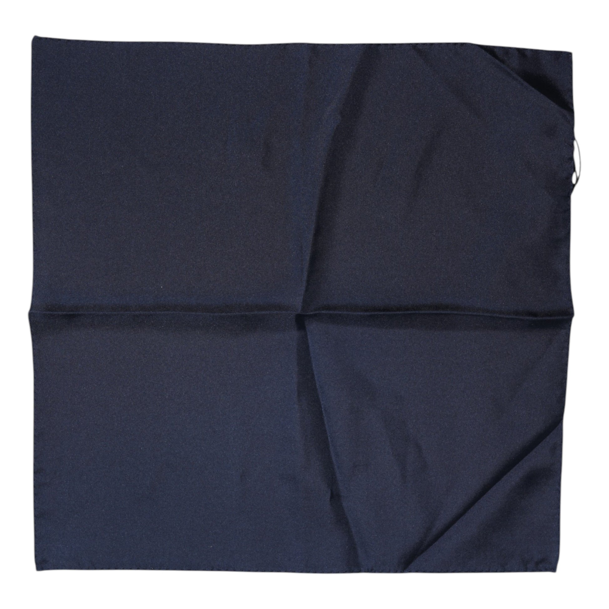 Dolce & Gabbana Dark Blue Silk Square Men Foulard Scarf