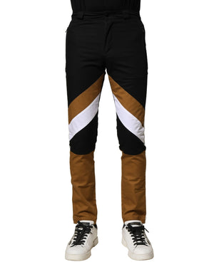 Mehrfarbige Slim Fit Herrenhose aus Baumwolle