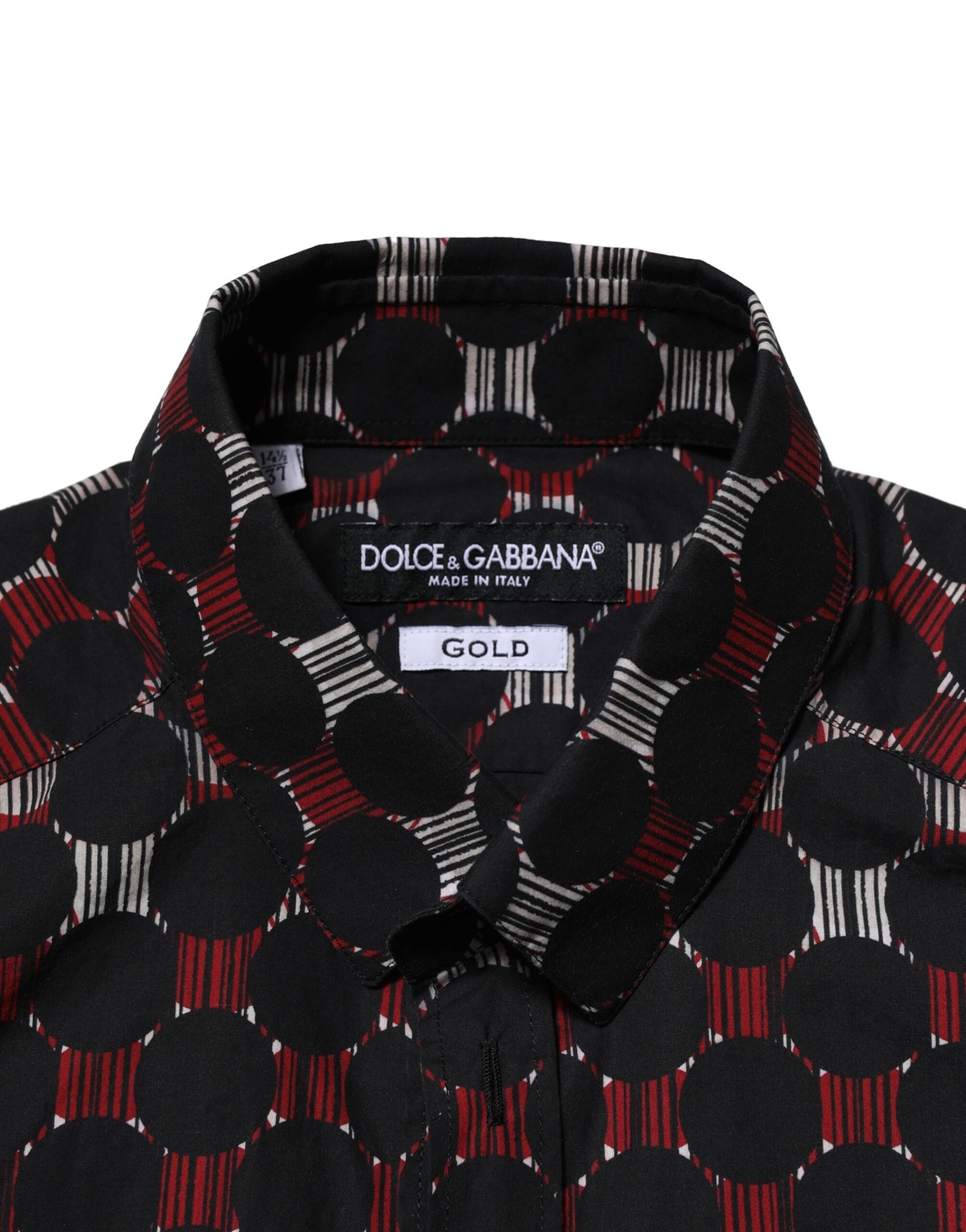 Dolce & Gabbana Multicolor Cotton GOLD Long Sleeves Shirt