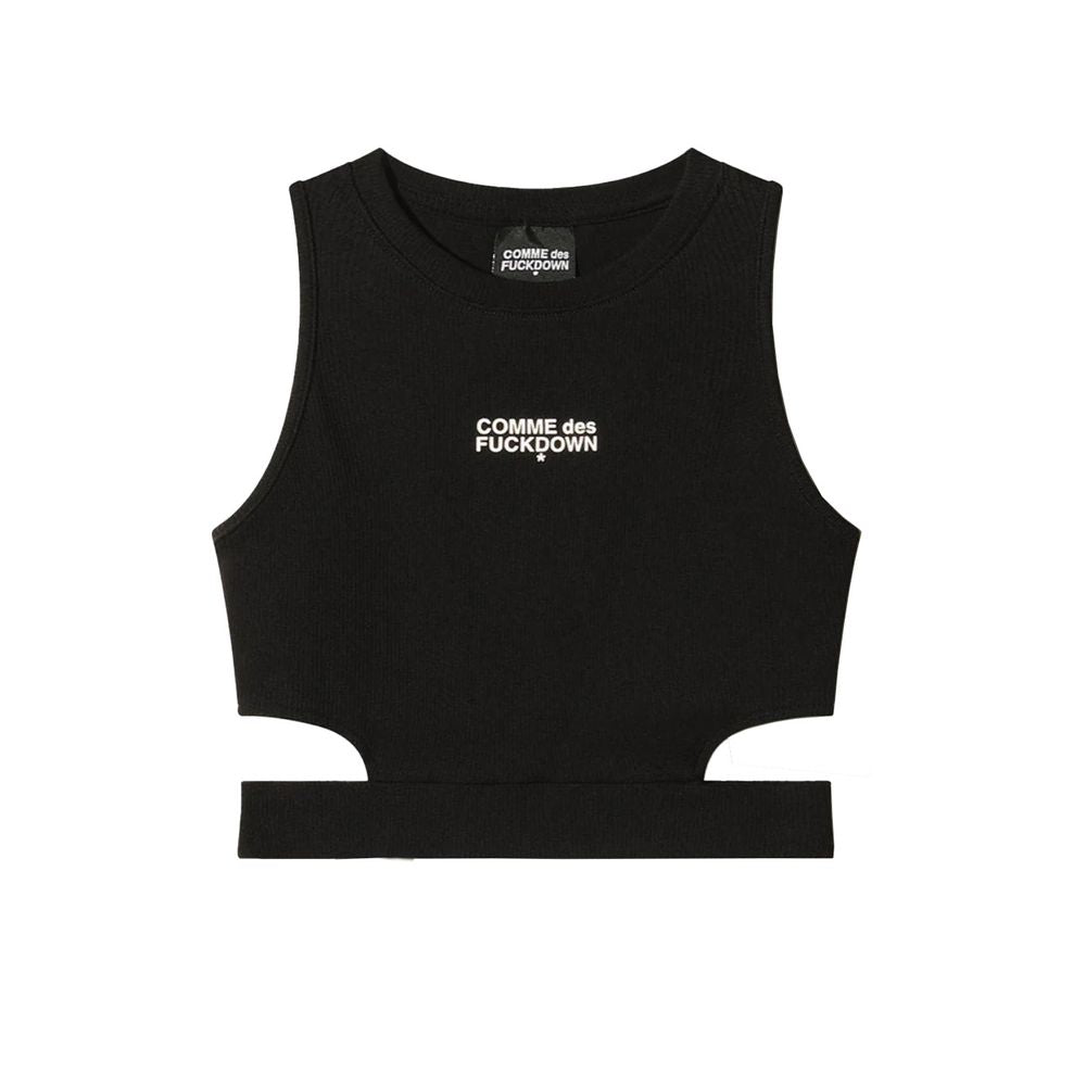 Schwarze Baumwolloberteile und T-Shirts