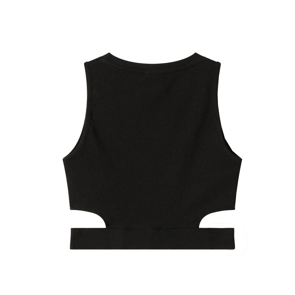 Schwarze Baumwolloberteile und T-Shirts