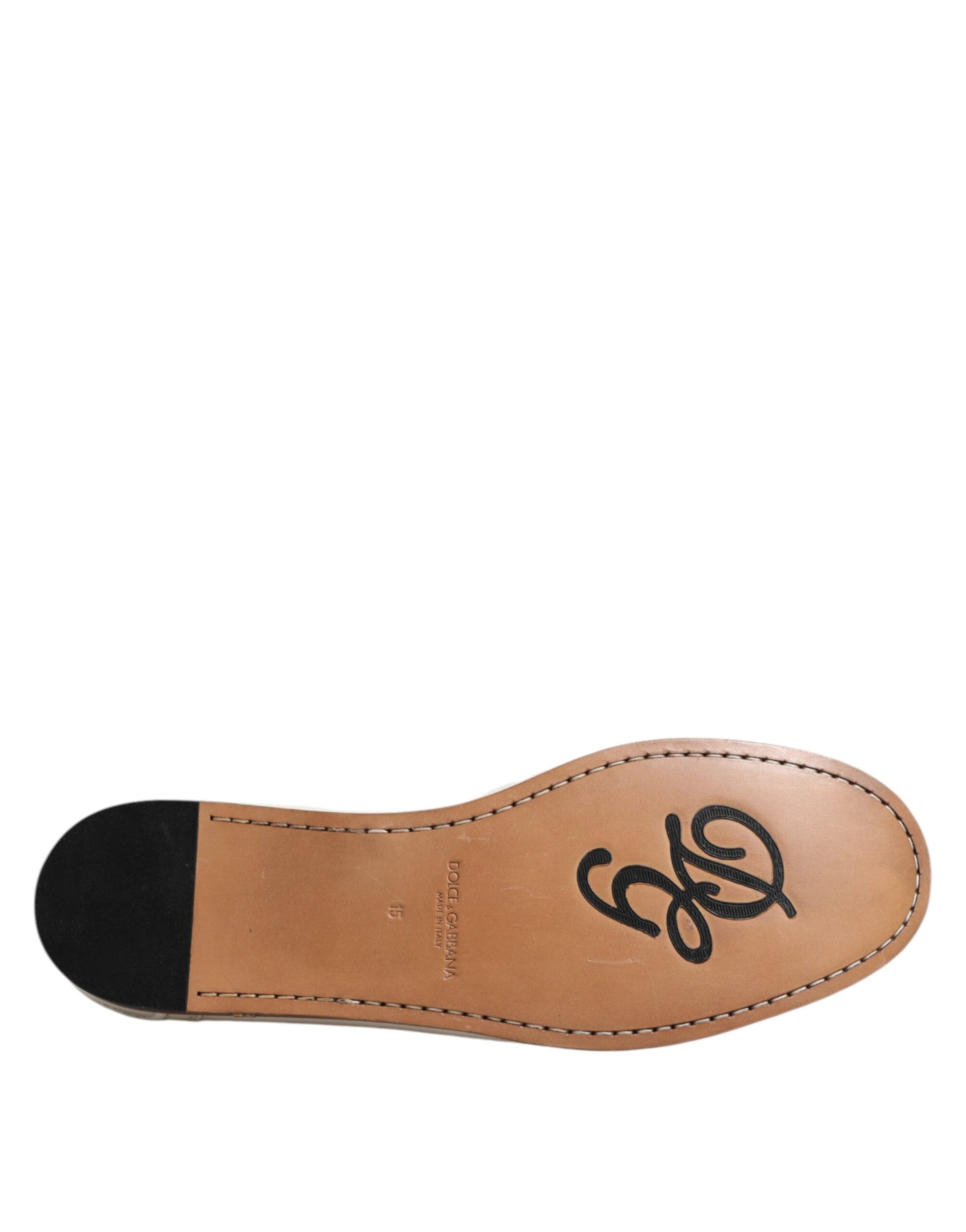 Weiße Leder-Loafer, Mokassins, Slipper