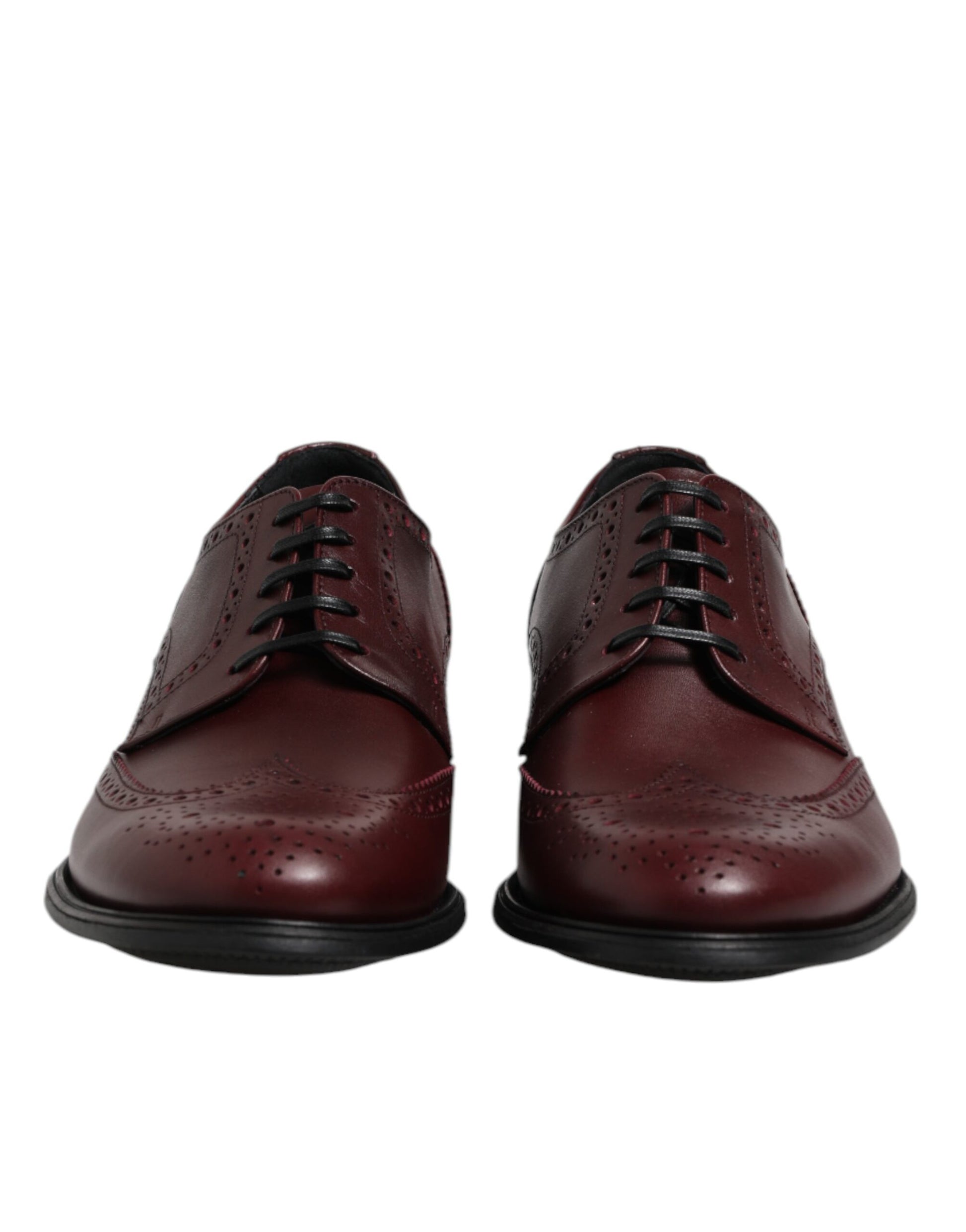 Braune Derby-Schnürschuhe aus Leder
