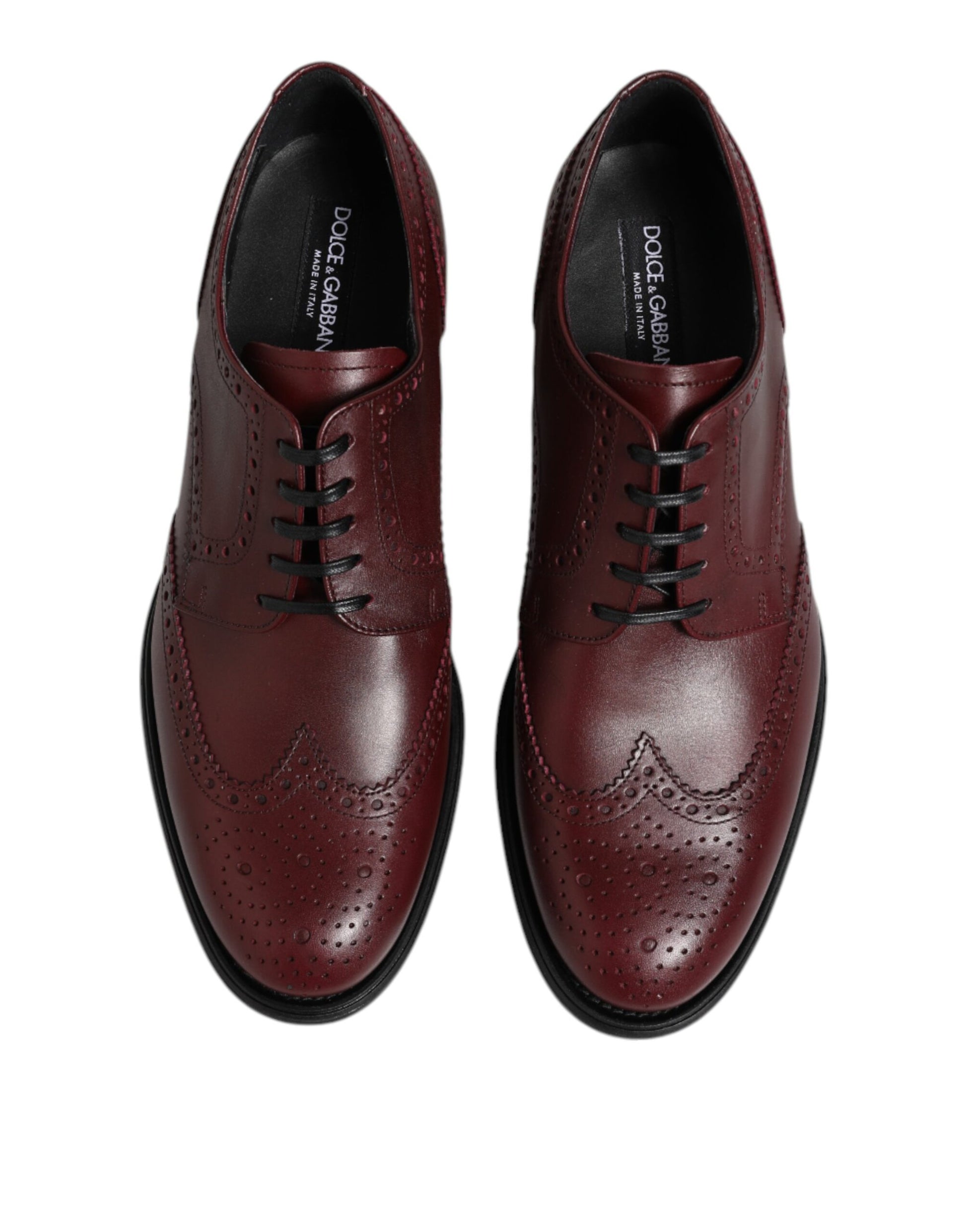 Braune Derby-Schnürschuhe aus Leder