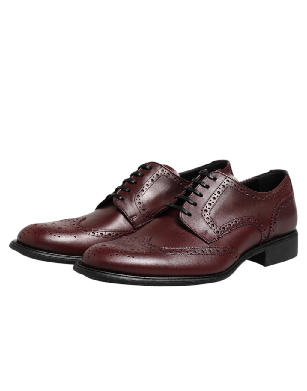 Braune Derby-Schnürschuhe aus Leder