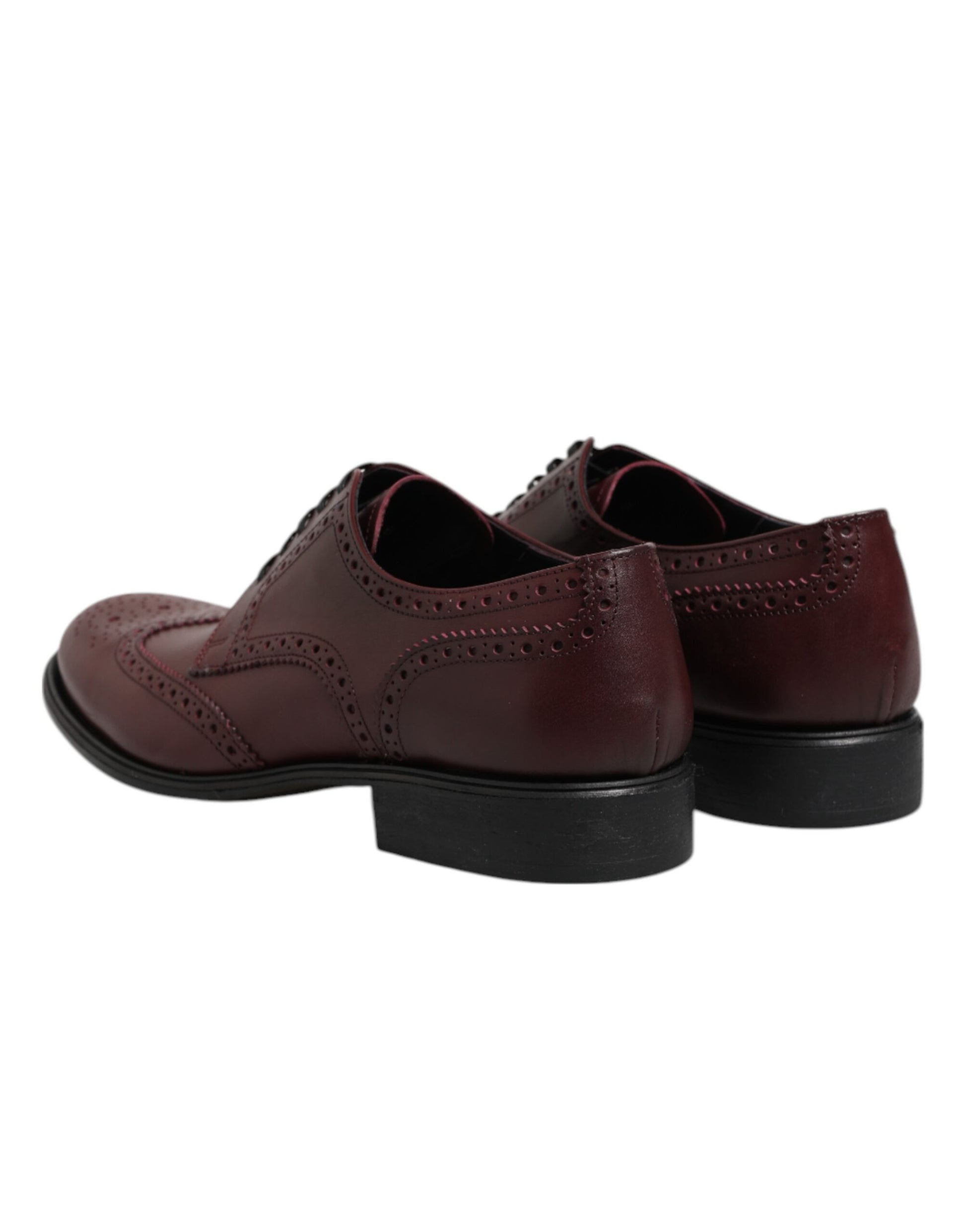 Braune Derby-Schnürschuhe aus Leder