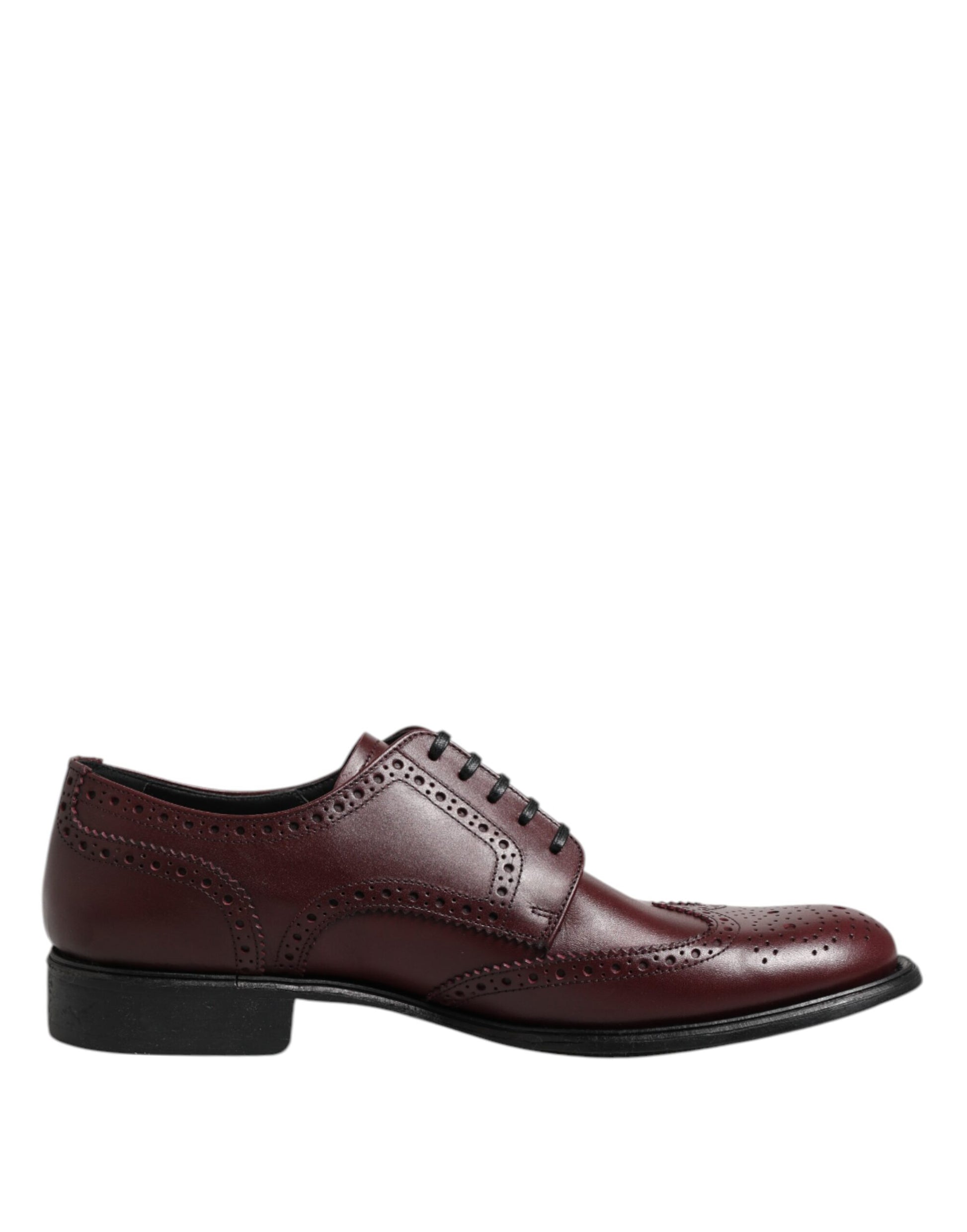Braune Derby-Schnürschuhe aus Leder