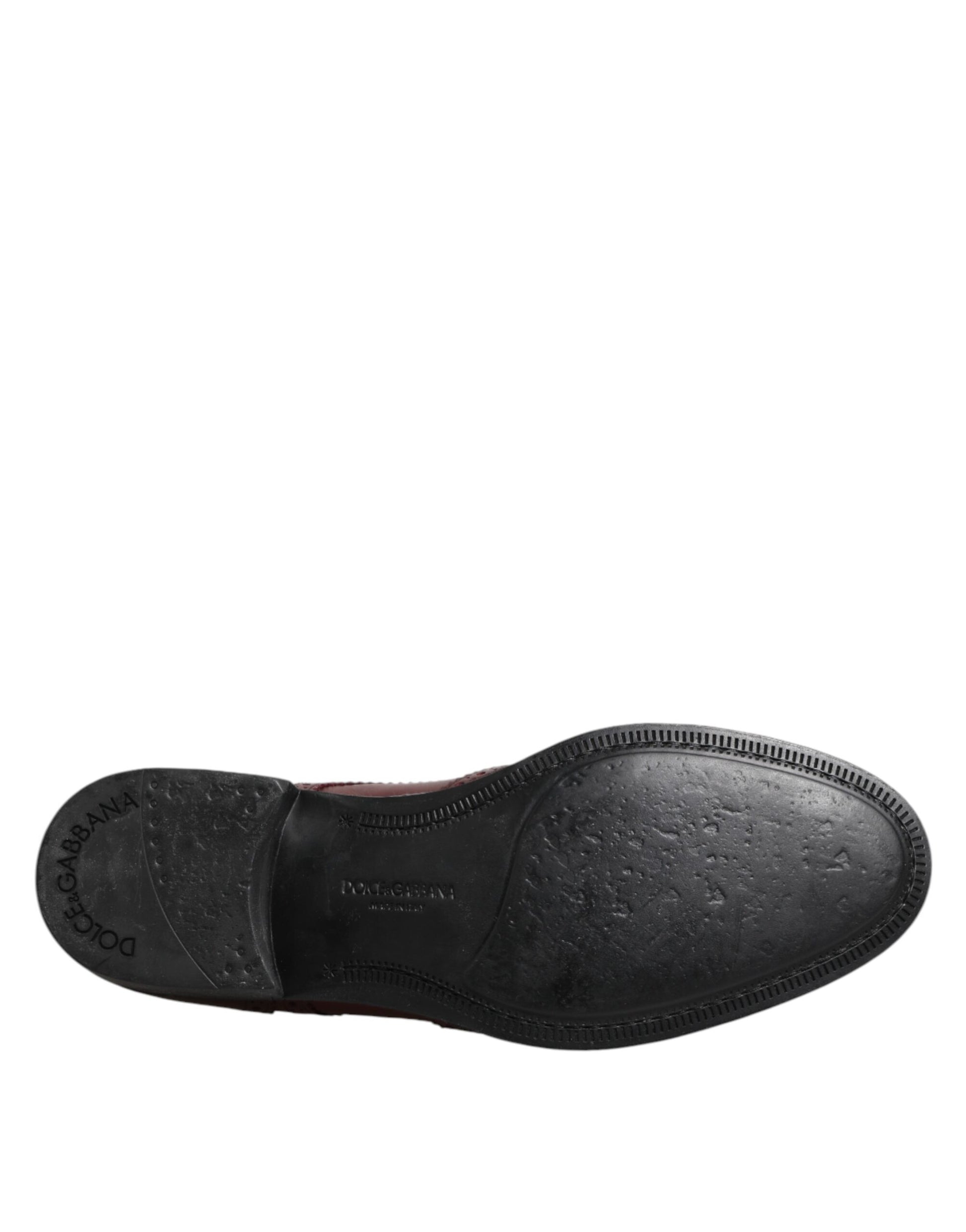 Braune Derby-Schnürschuhe aus Leder