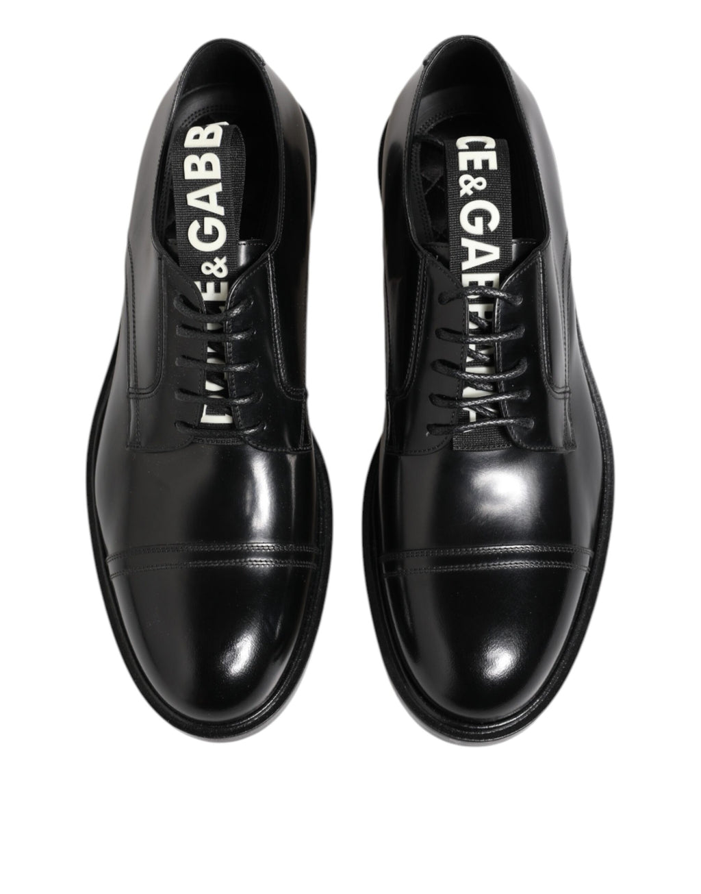 Schwarze Lederschuhe zum Schnüren für Herren