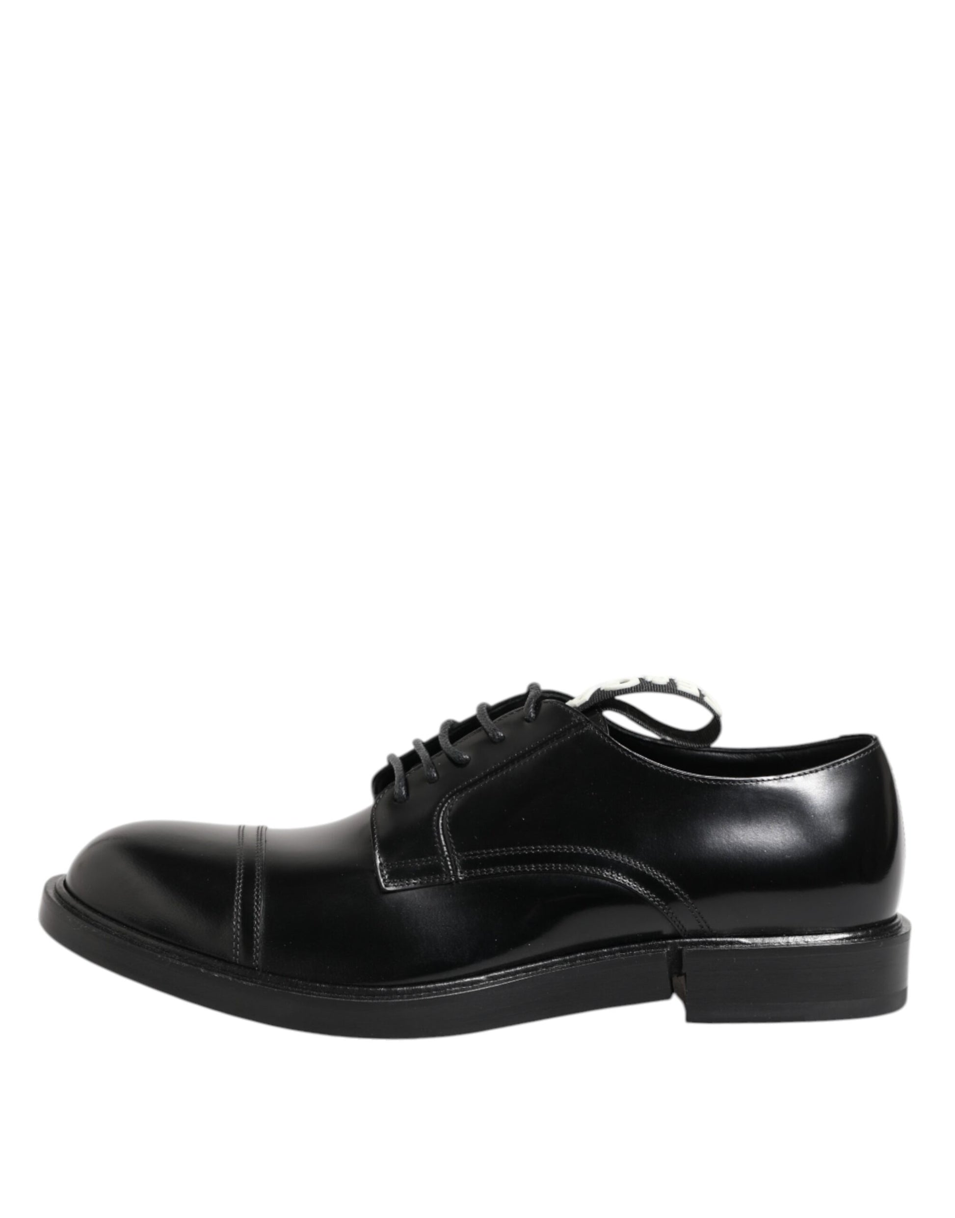 Schwarze Lederschuhe zum Schnüren für Herren