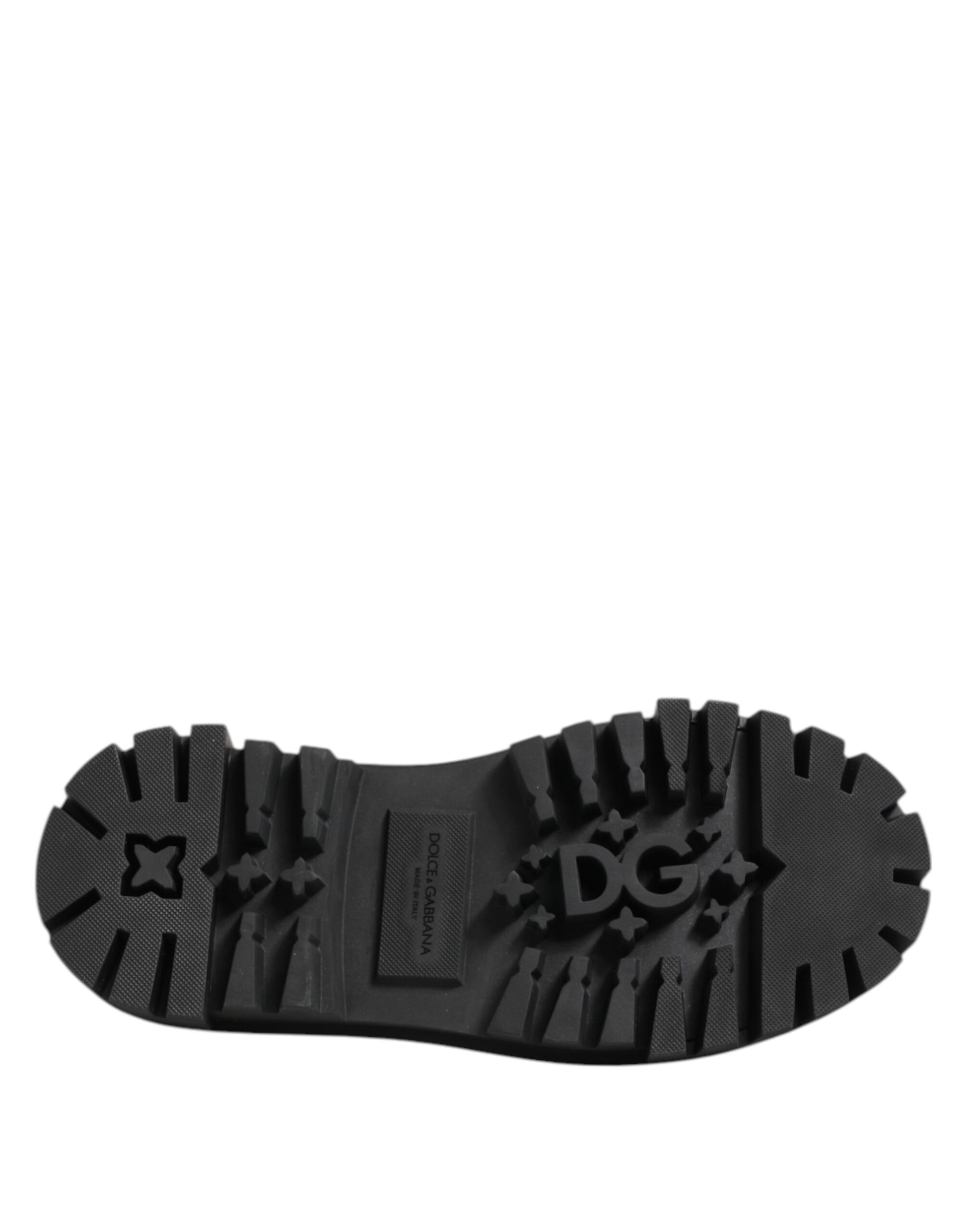 Schwarze Trekking-Derby-Schuhe aus Lackleder
