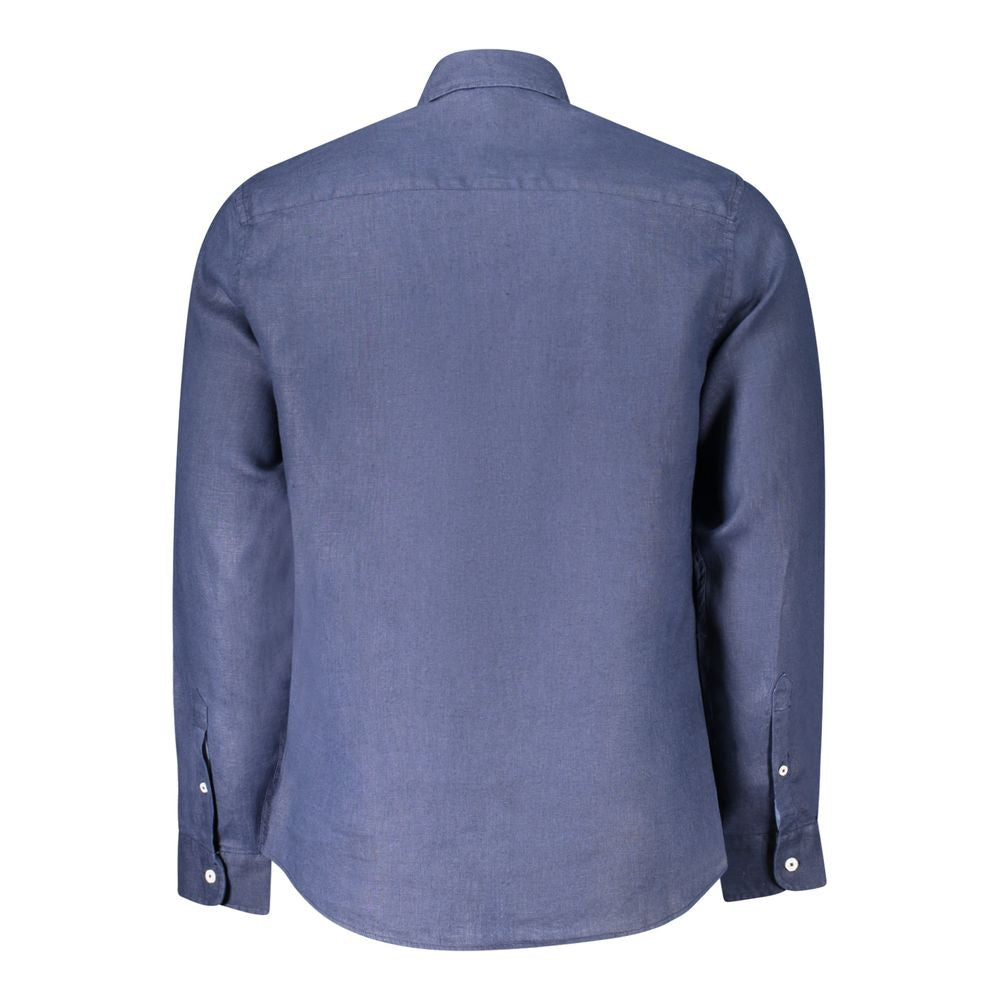Blaues Leinenhemd