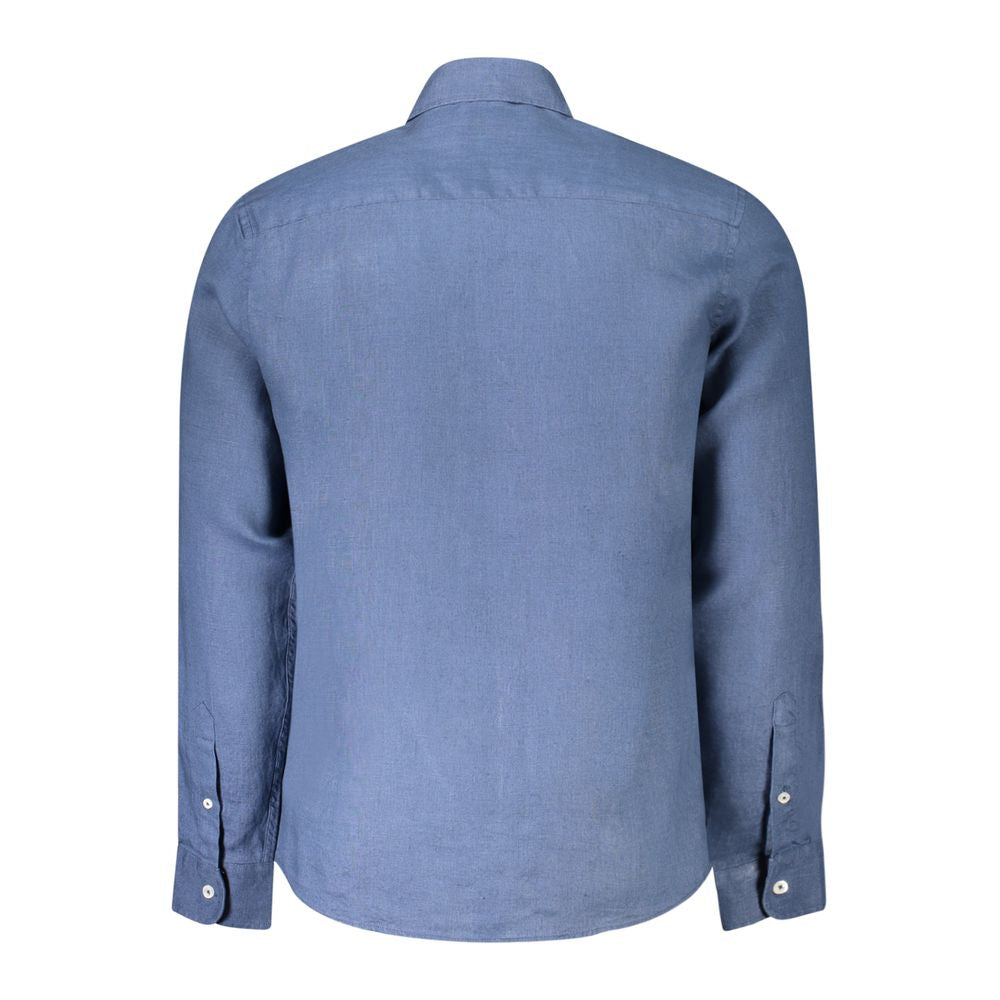 Blaues Leinenhemd