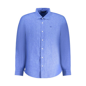 Blaues Leinenhemd