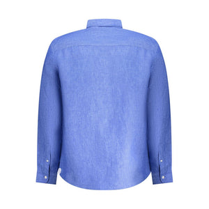 Blaues Leinenhemd
