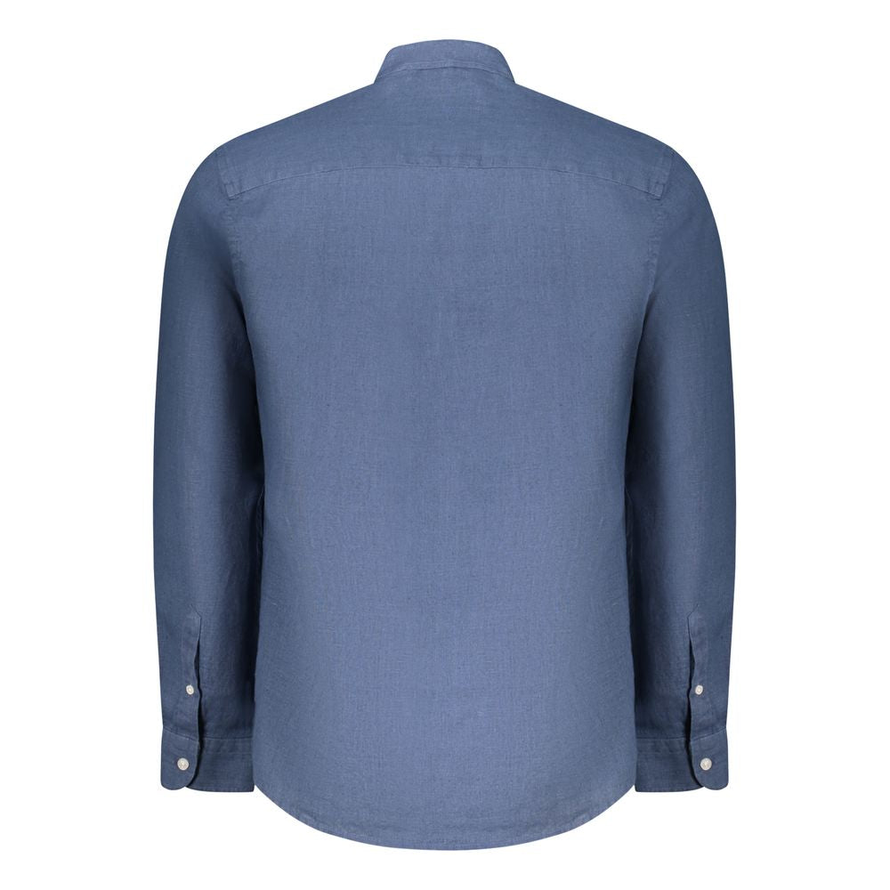 Blaues Leinenhemd