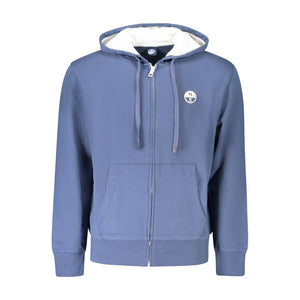 Blauer Baumwollpullover