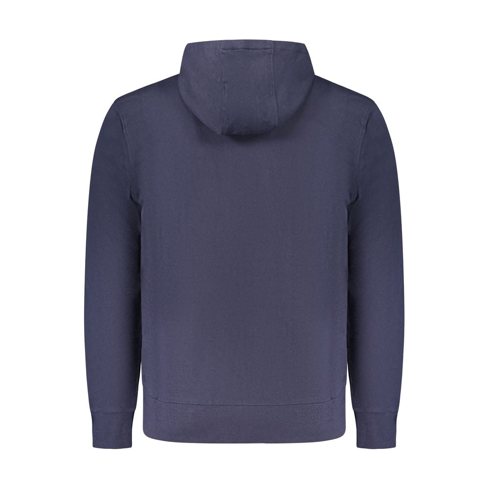 Blauer Baumwollpullover