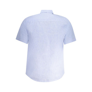 Blaues Leinenhemd