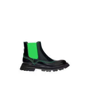 Mehrfarbiger Lederstiefel
