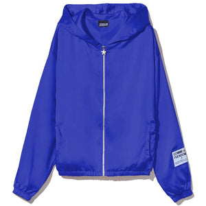 Blauer Polyesterpullover