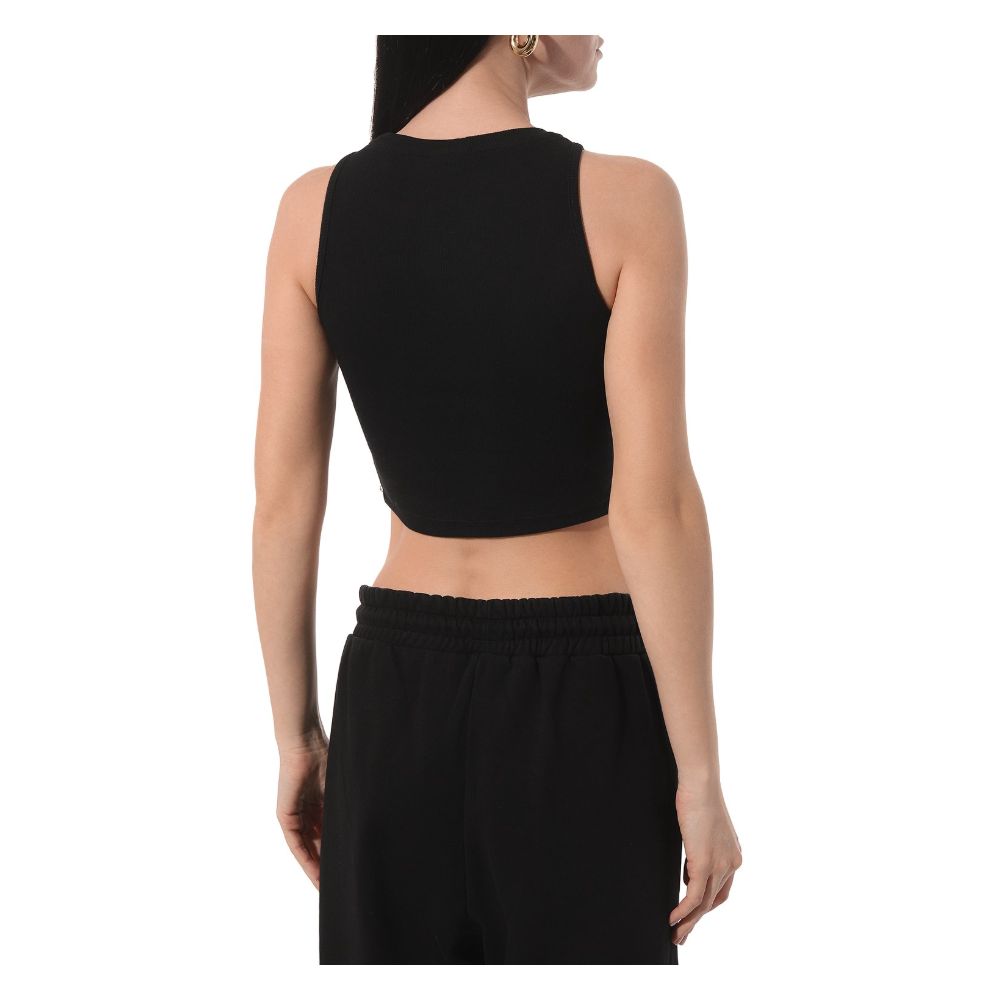 Schwarze Baumwolloberteile und T-Shirts