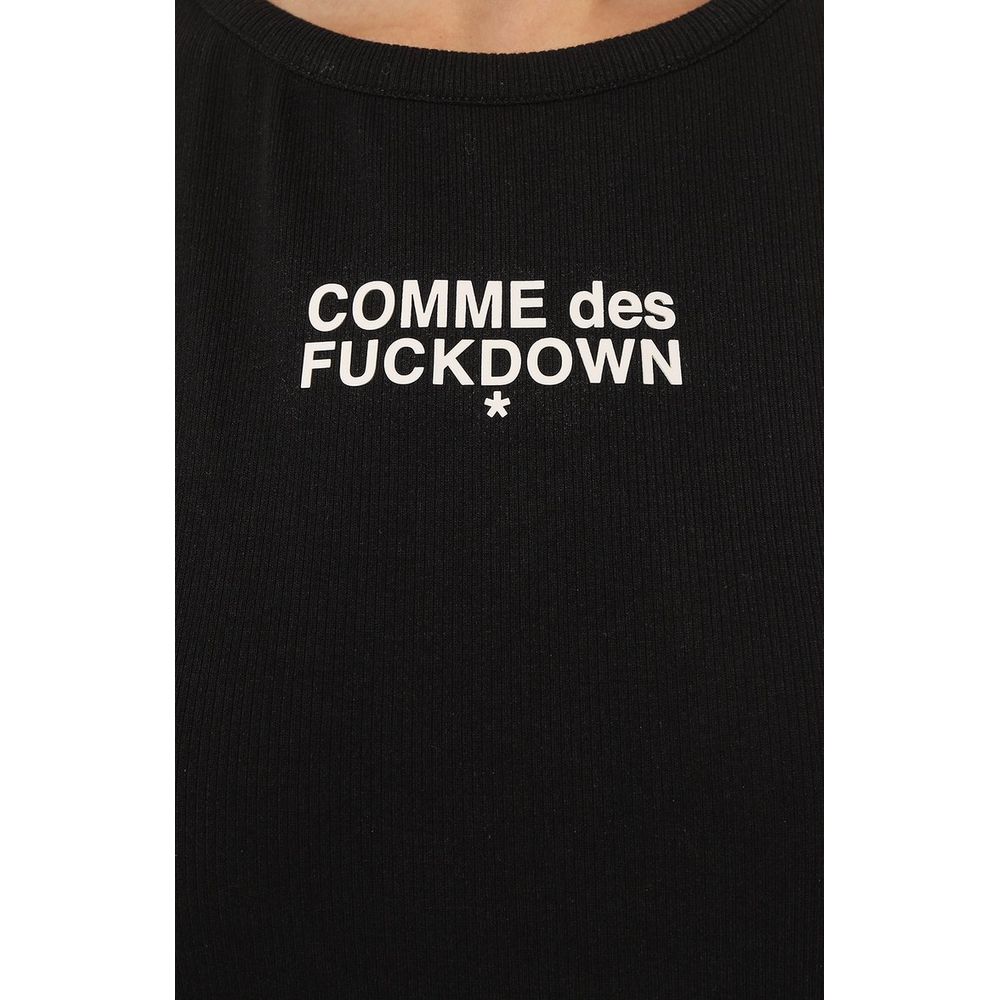 Schwarze Baumwolloberteile und T-Shirts