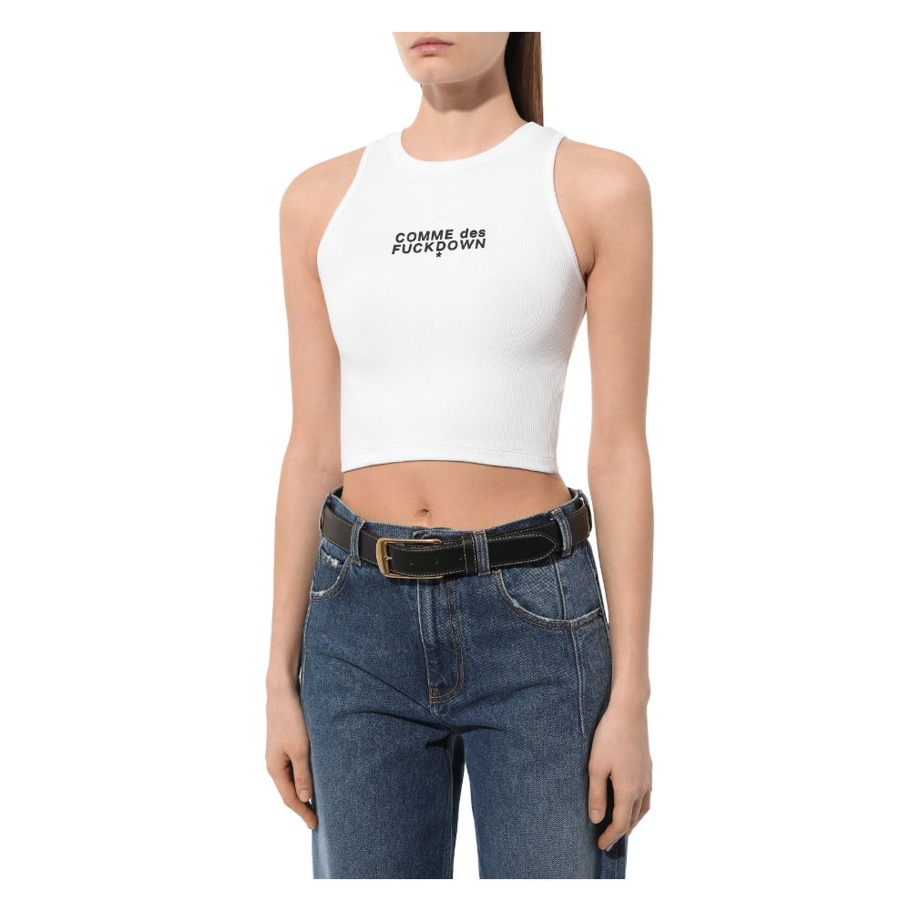 Weiße Baumwolloberteile und T-Shirts