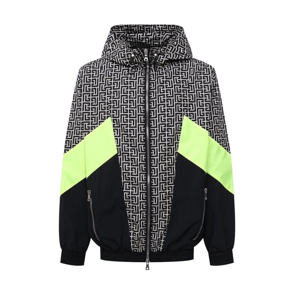 Mehrfarbige Nylonjacke