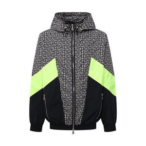 Mehrfarbige Nylonjacke