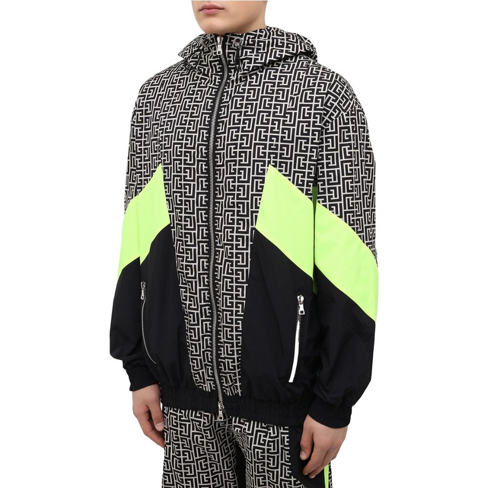 Mehrfarbige Nylonjacke