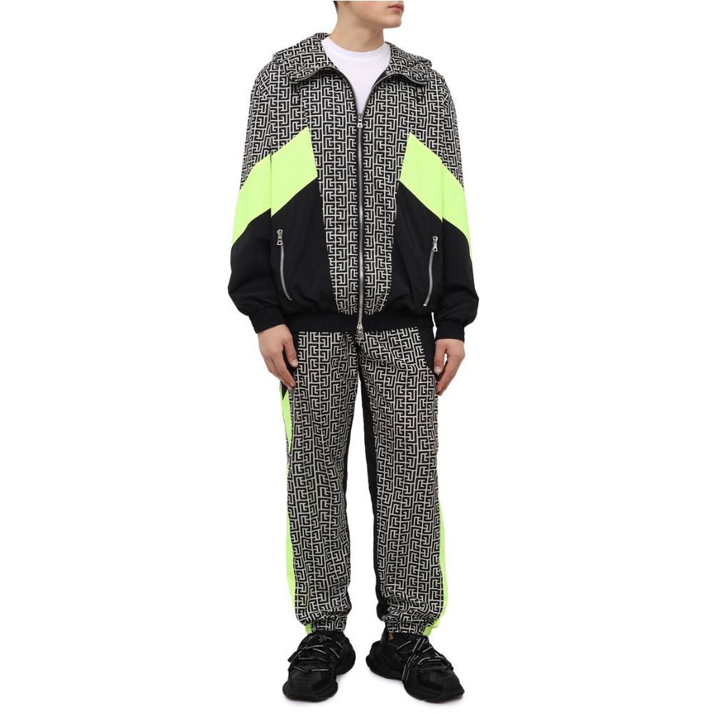 Mehrfarbige Nylonjacke