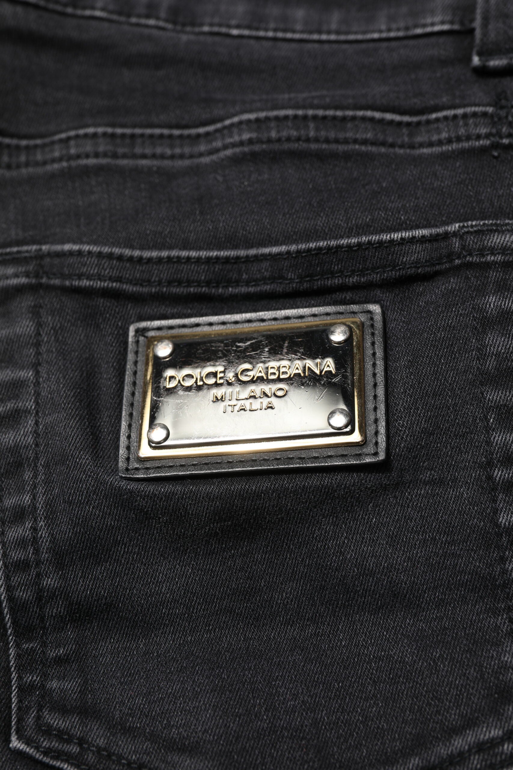 Schwarze Skinny Jeans aus Baumwolle für Herren