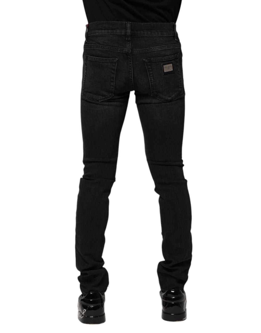 Schwarze Skinny Jeans aus Baumwolle für Herren
