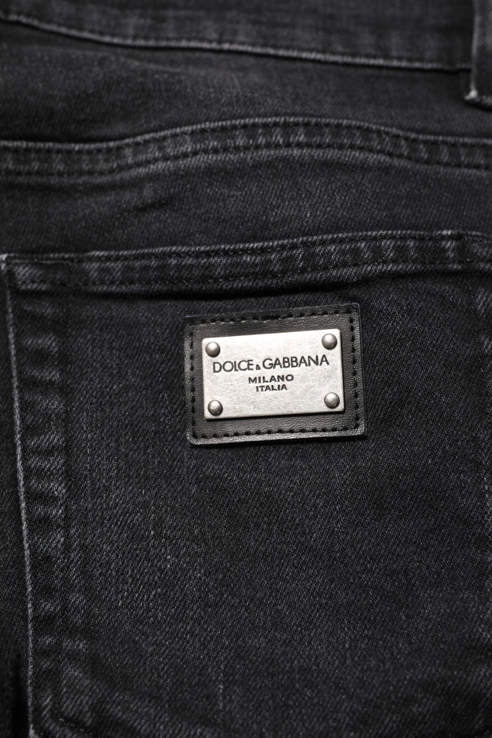 Schwarze Skinny Jeans aus Baumwolle für Herren