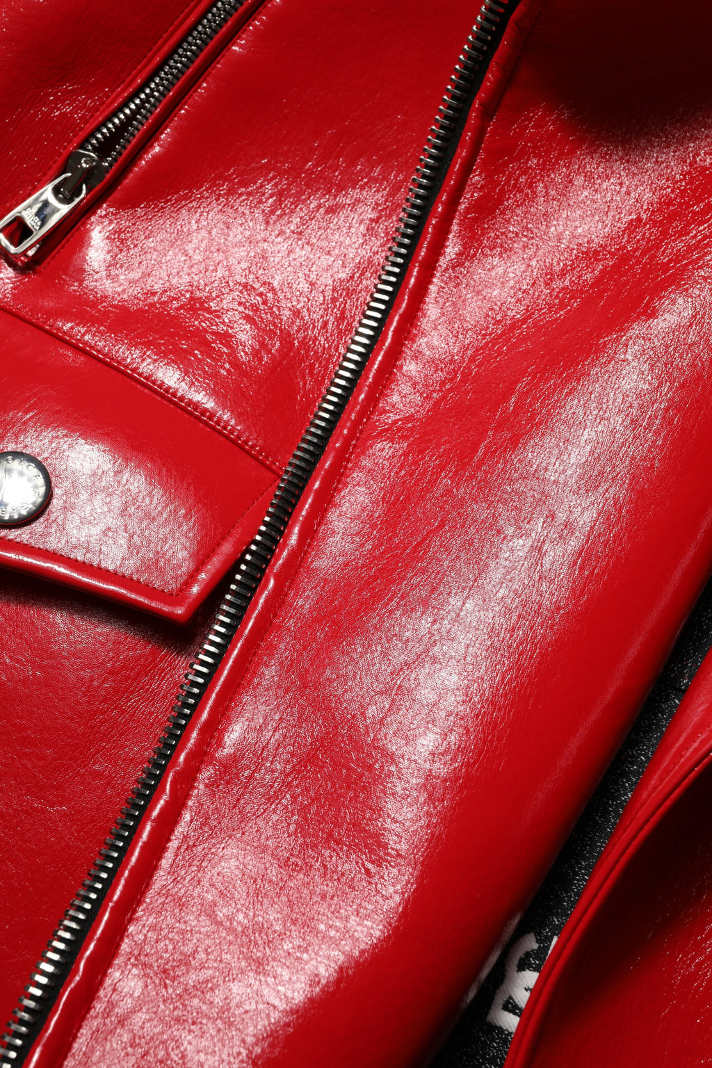 Dolce & Gabbana Red Lambskin Full Zipper Jacket