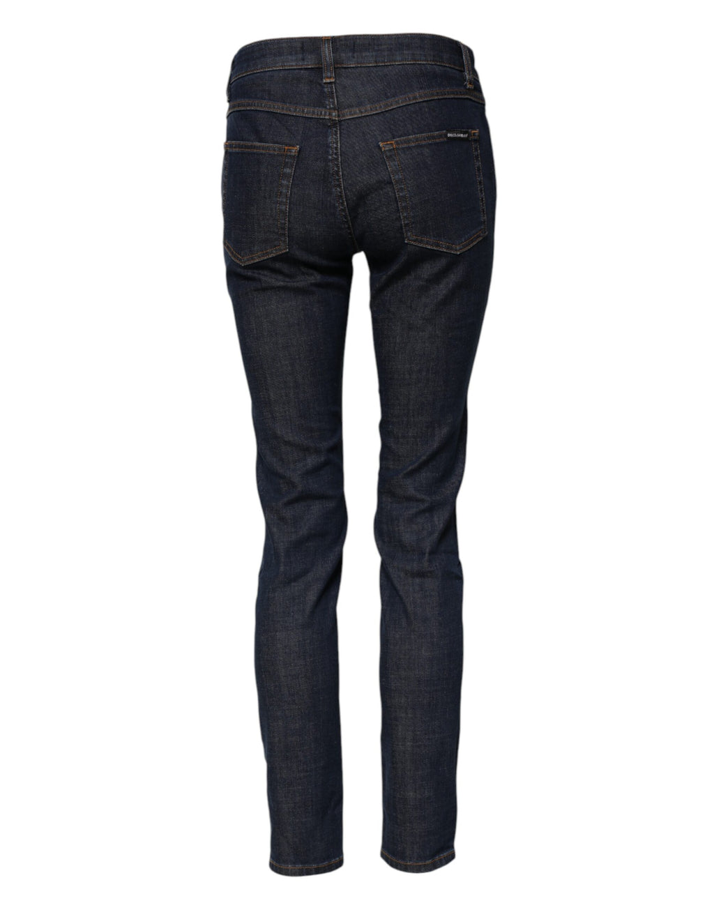 Blue Skinny Cotton Mid Waisted Denim Jeans