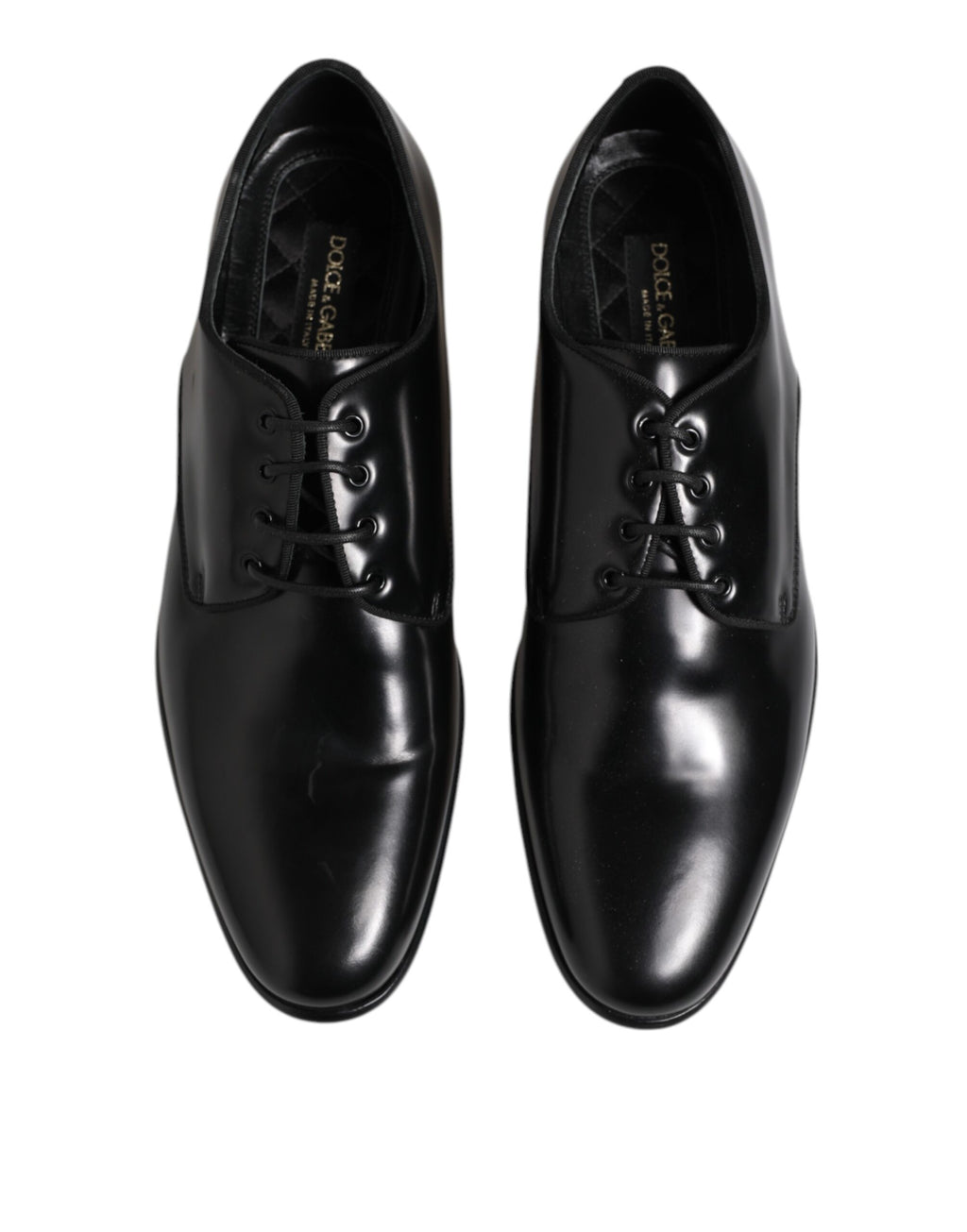 Schwarze Derby-Schnürschuhe aus Leder für Herren