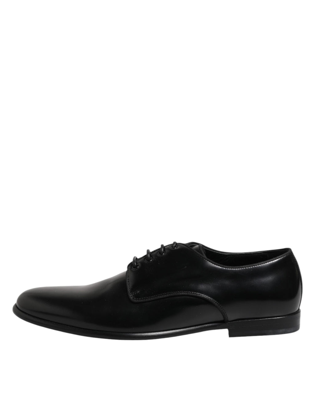 Schwarze Derby-Schnürschuhe aus Leder für Herren