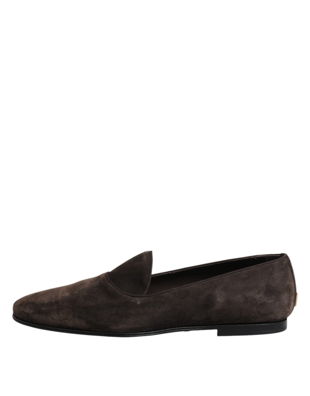 Braune Slipper aus Samtleder