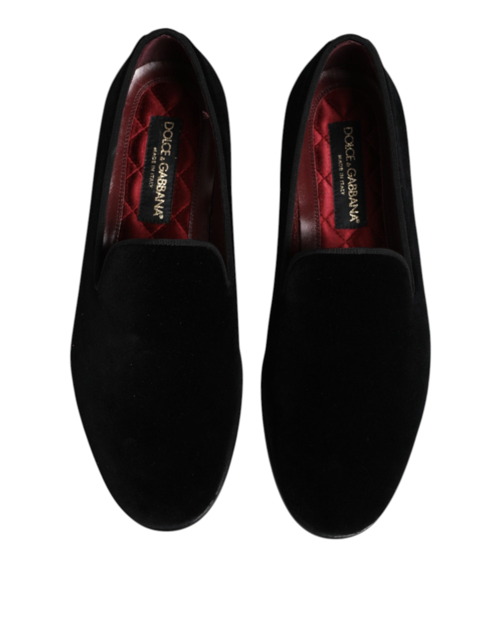 Schwarze Slipper aus Samt – formelle Schuhe