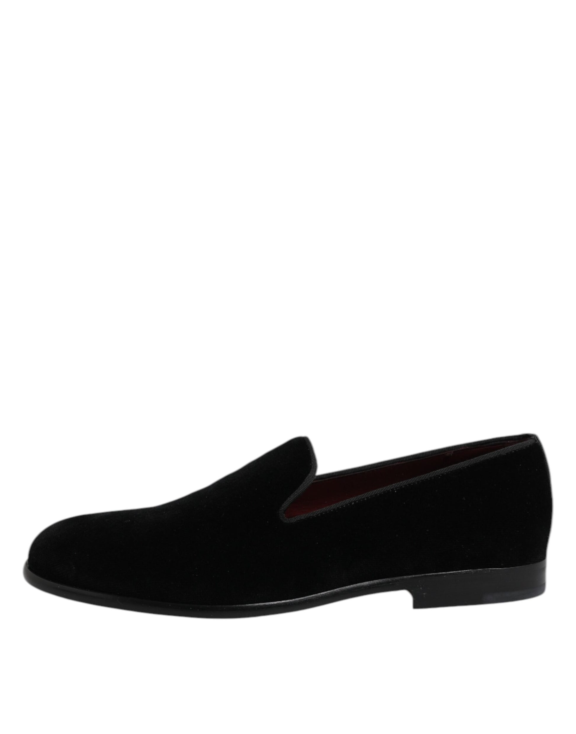 Schwarze Slipper aus Samt – formelle Schuhe