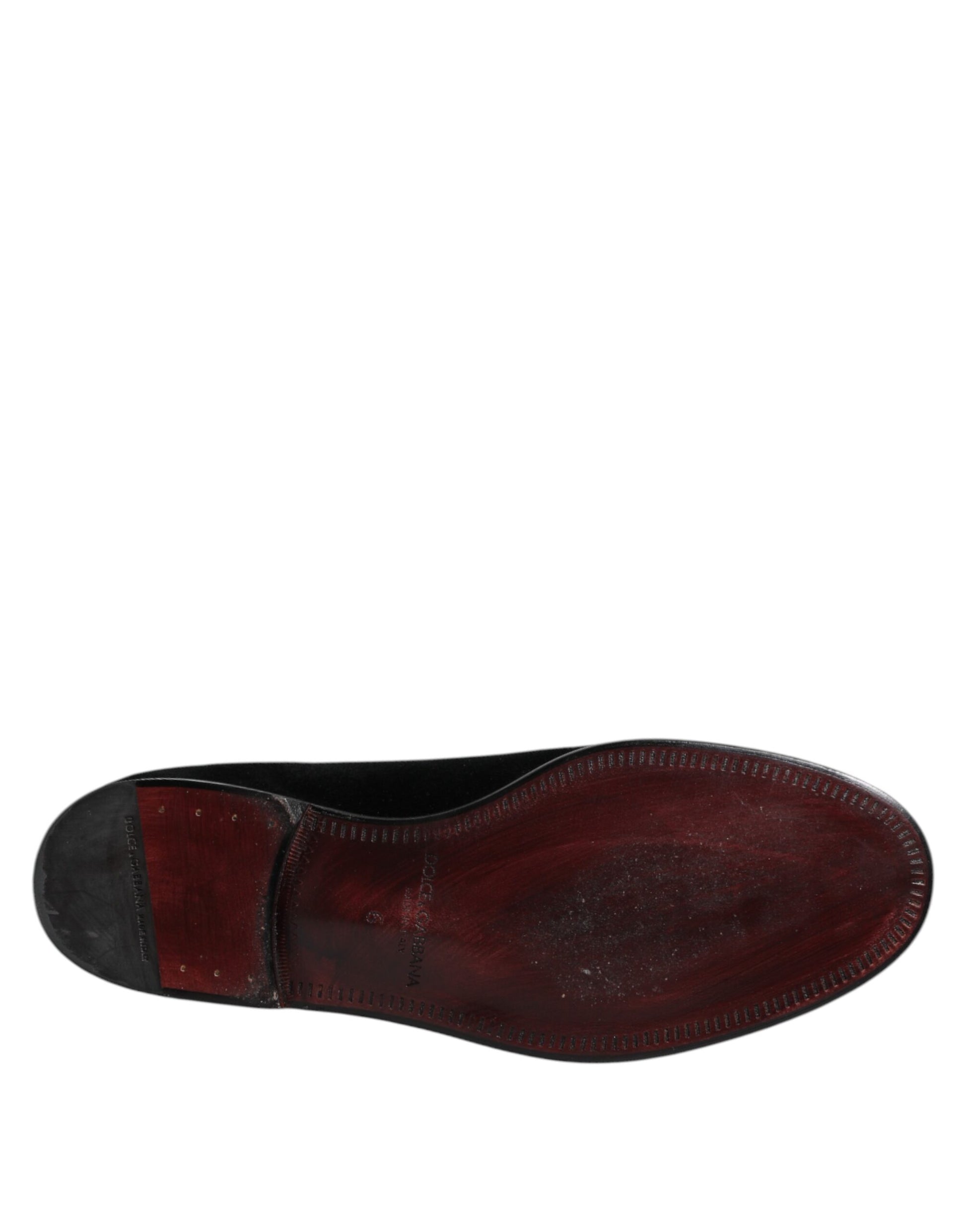 Schwarze Slipper aus Samt – formelle Schuhe