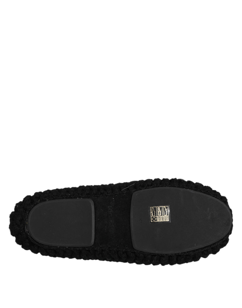 Schwarze Ballerinas aus Wolle zum Hineinschlüpfen
