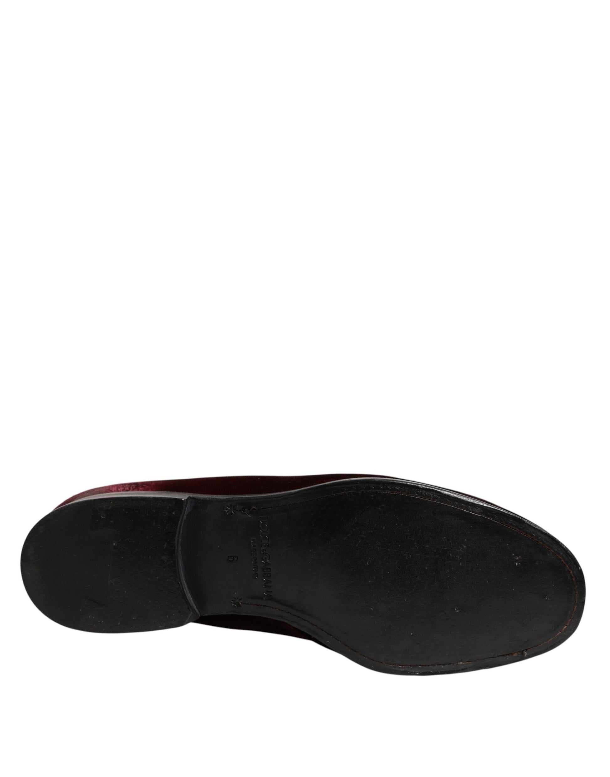 Red Velvet Herren Slipper zum Hineinschlüpfen Abendschuhe