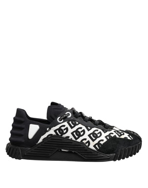 Schwarzes Logo, Schnürschuh, niedriges Oberteil, NS1, Sneaker