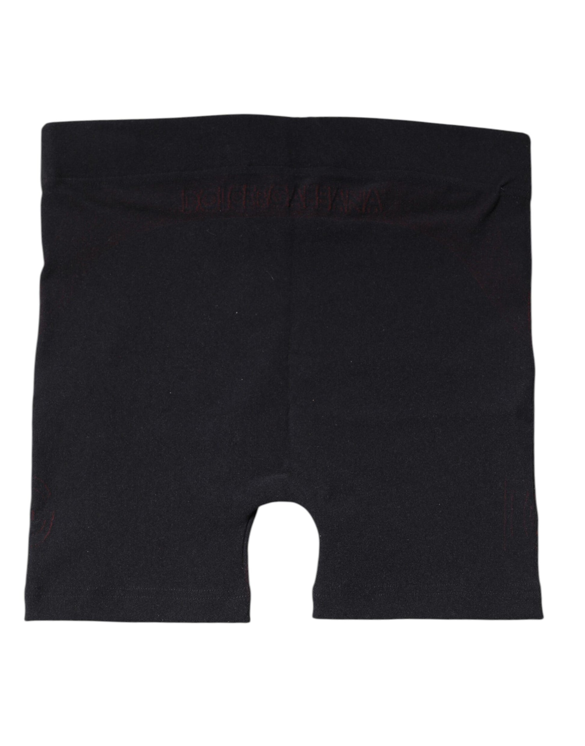 Dolce & Gabbana Black Nylon Stretch Boxer Shorts Underwear