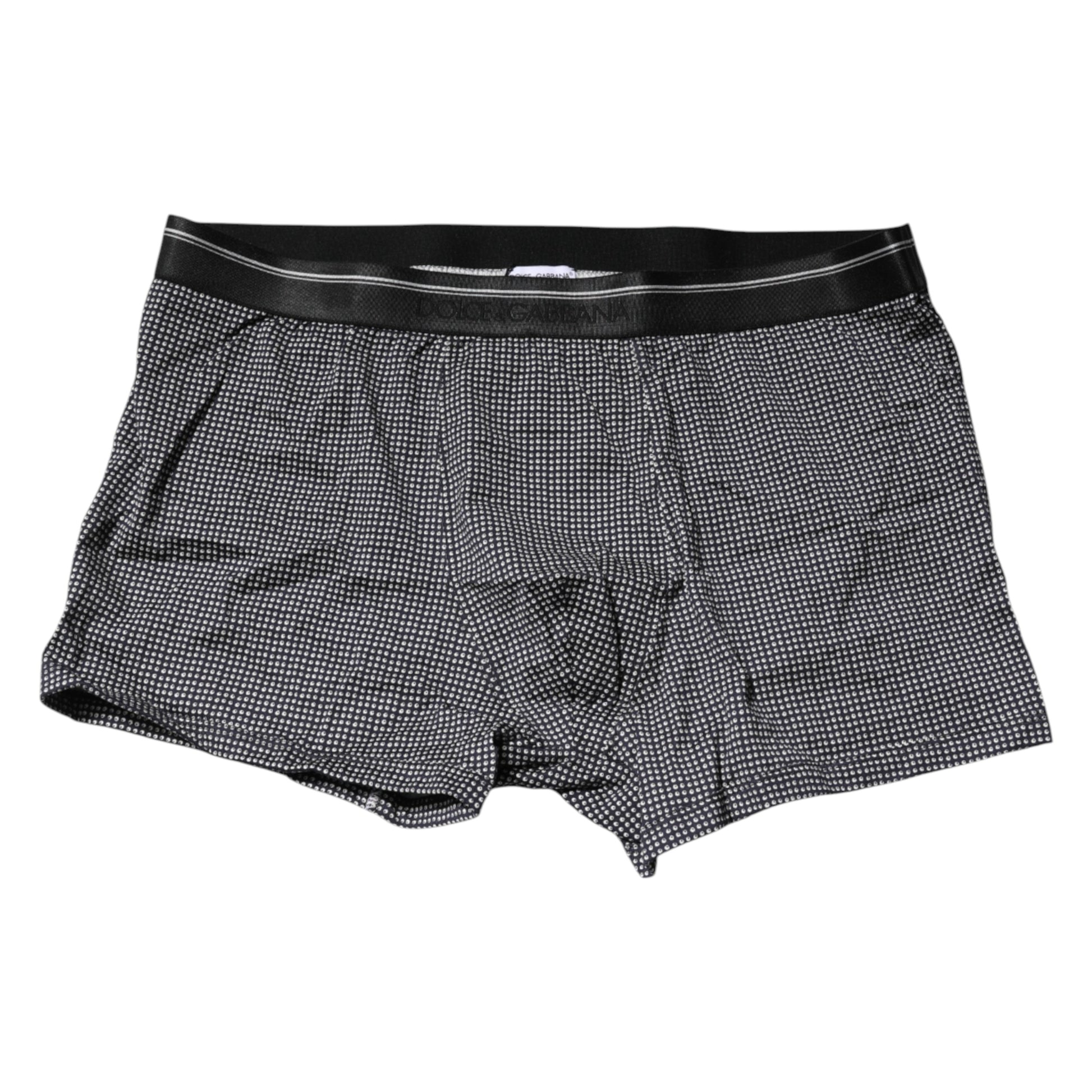 Grau bedruckte Boxershorts aus Baumwolle