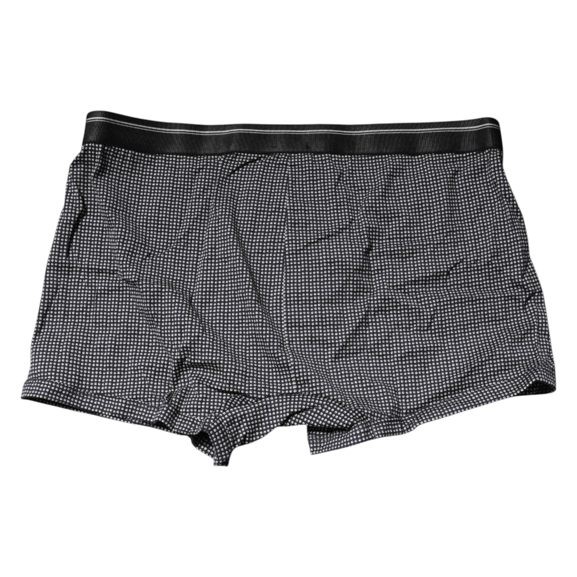 Grau bedruckte Boxershorts aus Baumwolle