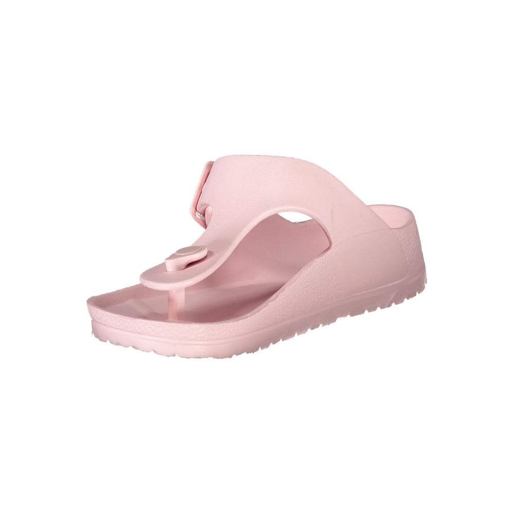 Rosa Plastik Damen Sandale